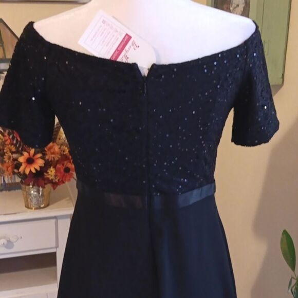 NWT Bery Love Sequined Off Shoulder Evening Dress. Whimsigoth, Dressy, Cocktail - Picture 8 of 14